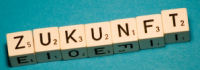 Das Wort ZUKUNFT in Buchstabenwrfeln, Panthermedia / Joachim H.