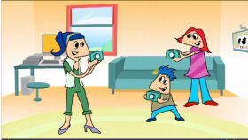 Ausschnitt aus dem Videoclip; © BIBER, Schulen ans Netz