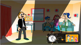 Ausschnitt aus dem Videoclip; © BIBER, Schulen ans Netz