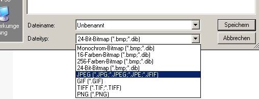 Screenshot aus dem Malprogramm Paint Screenshot aus dem Malprogramm Paint