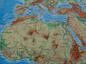 Landkarte von Europa und Nordafrika;  Ilka Mehlis