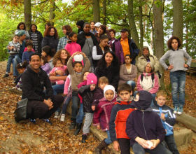 Gruppenbild im Wald  MGH im Frankfurter Gallus-Viertel